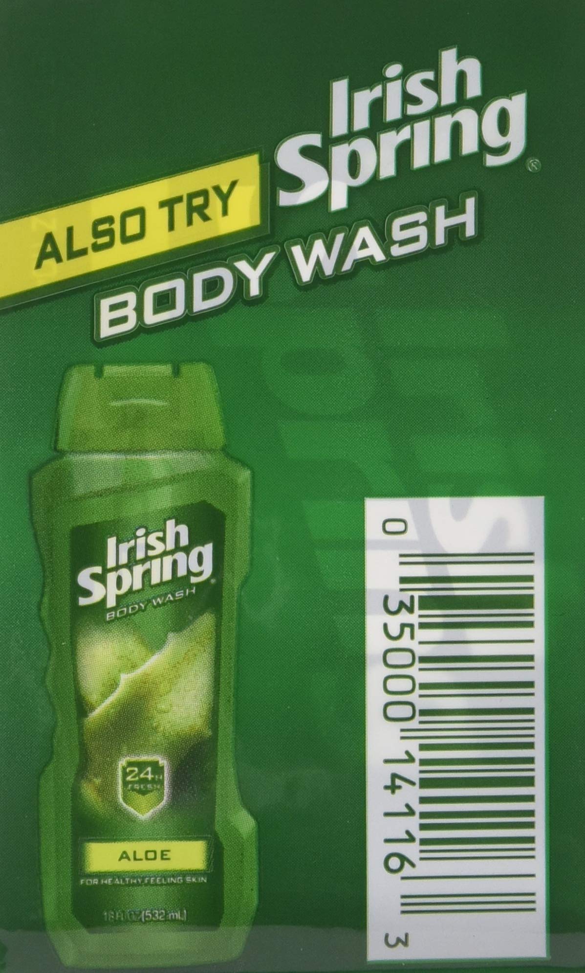 Paquete doble de jabones Aloe Irish Spring para ahorro y uso diario.