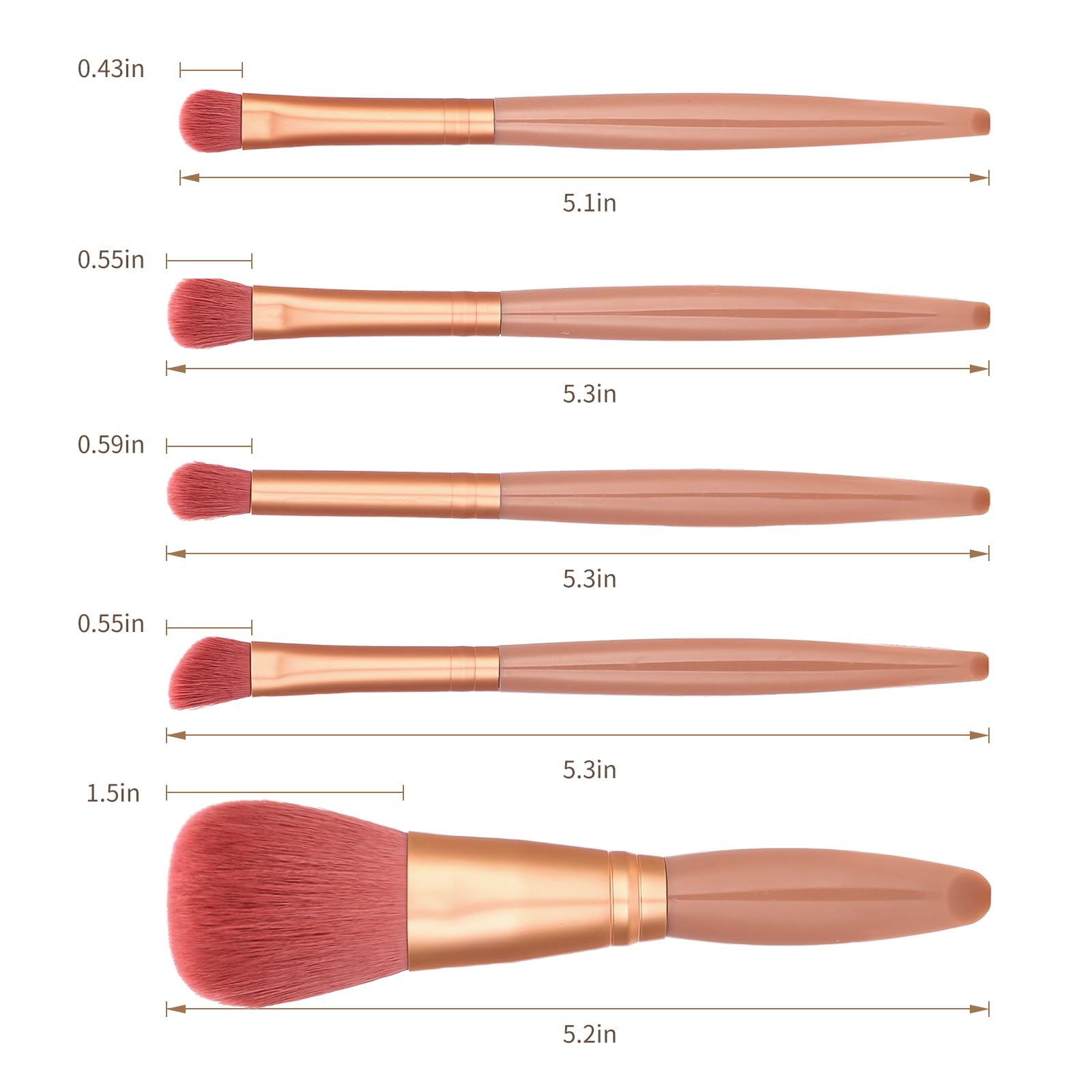 IRYCSSCE diseño ergonómico para aplicación precisa de sombras