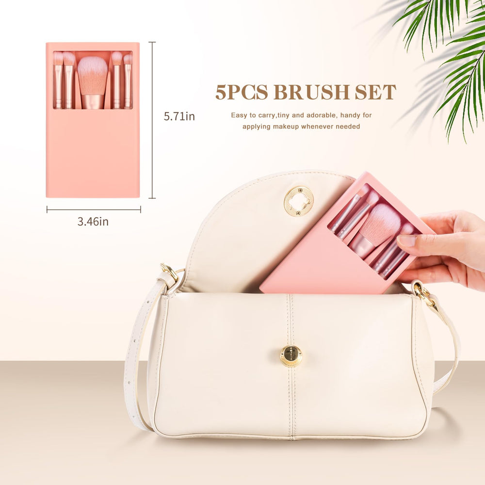IRYCSSCE kit de pinceles pequeños para bolso, ideal en viaje o bolso diario