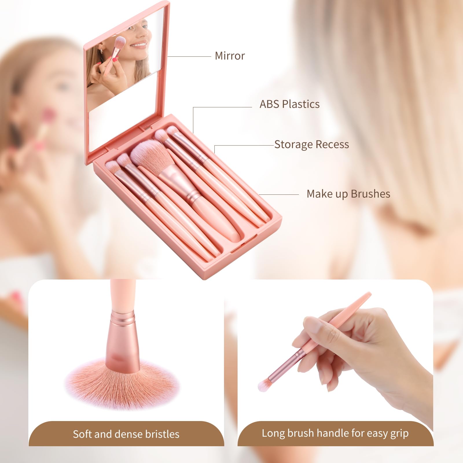 IRYCSSCE pinceles para piel sensible, sombra suave para un maquillaje cómodo