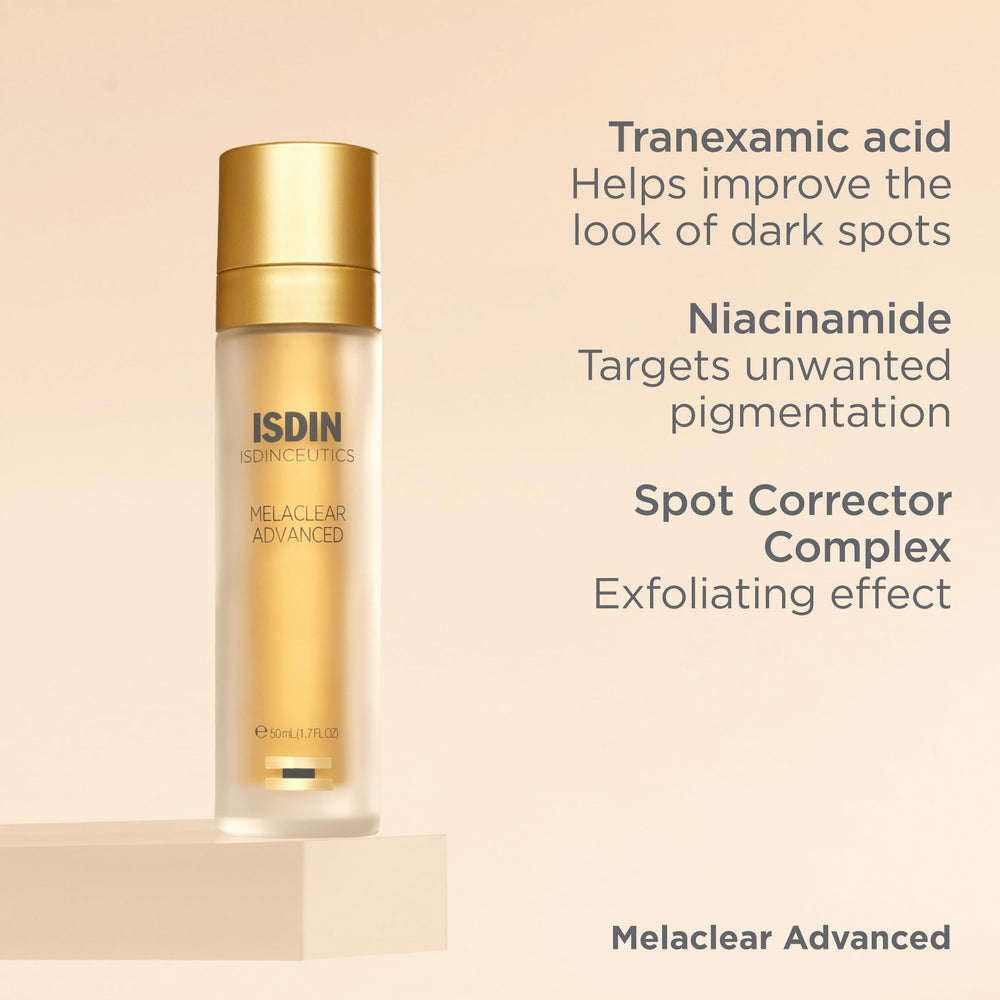 Hidratación de la piel con ISDIN Melaclear Advanced