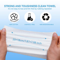 ISHOWBEST, toalla facial desechable suave y absorbente para limpieza diaria.