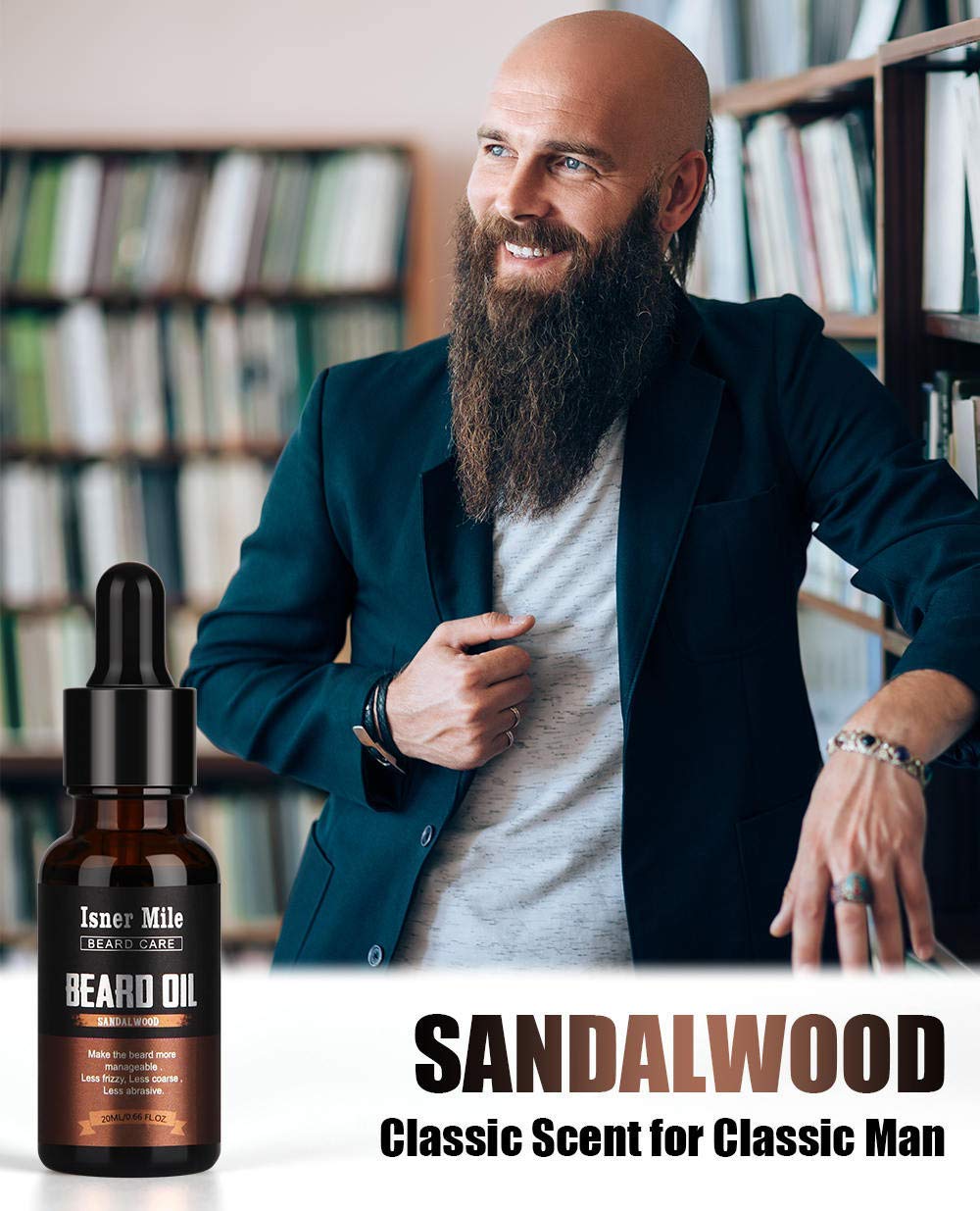 ISNER MILE aceite barba Cedro: aroma misterioso y acabado pulido.