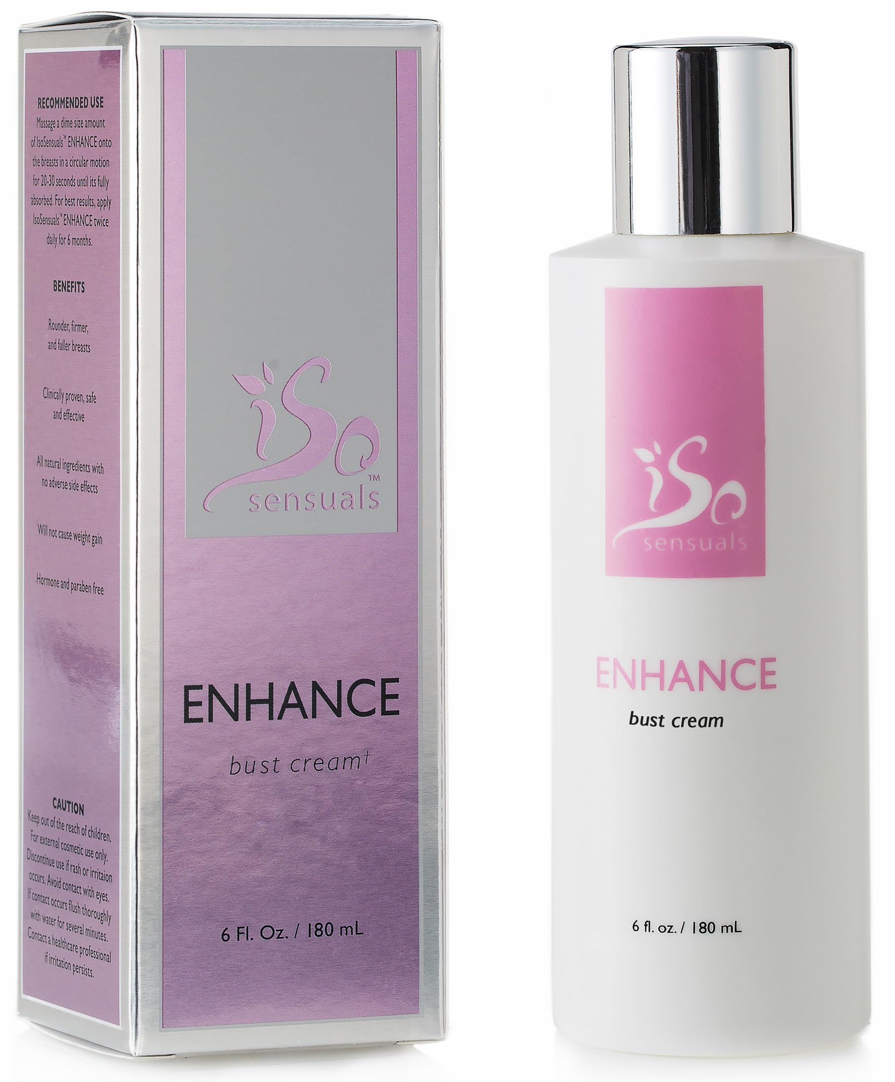 IsoSensuals ENHANCE: botella de crema para lift y firmeza del busto.