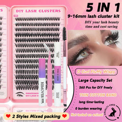 ISTGIFT kit racimos pestanas 560p densidad 30D-80D para variedad