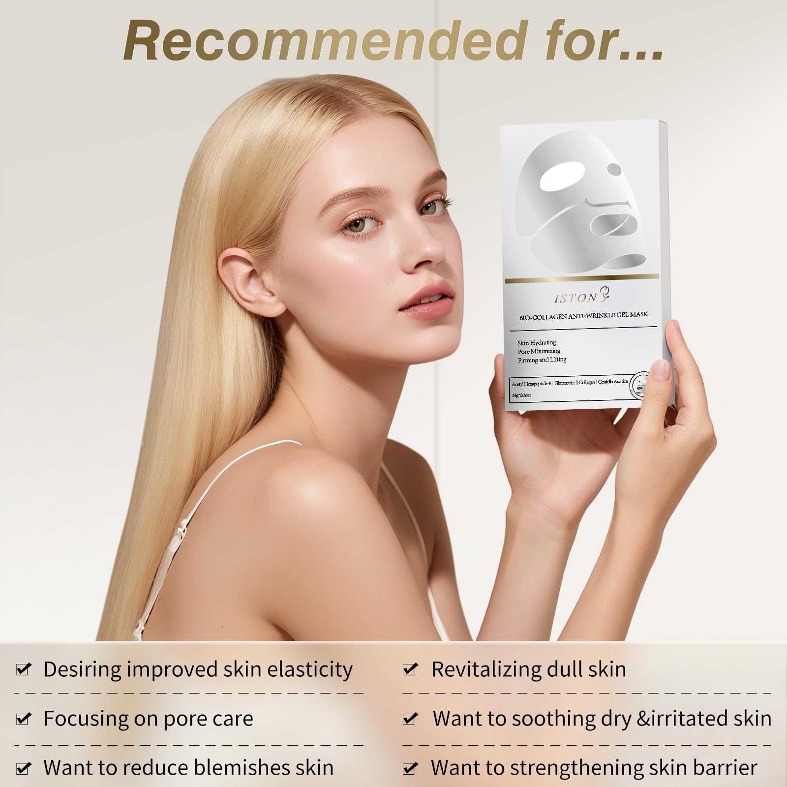 ISTON Bio-Colágeno Real apta para piel sensible sin irritantes