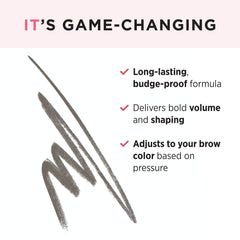 IT Cosmetics Brow PowerFULL tono Universal Taupe se adapta a distintos pelos con presión moderada.