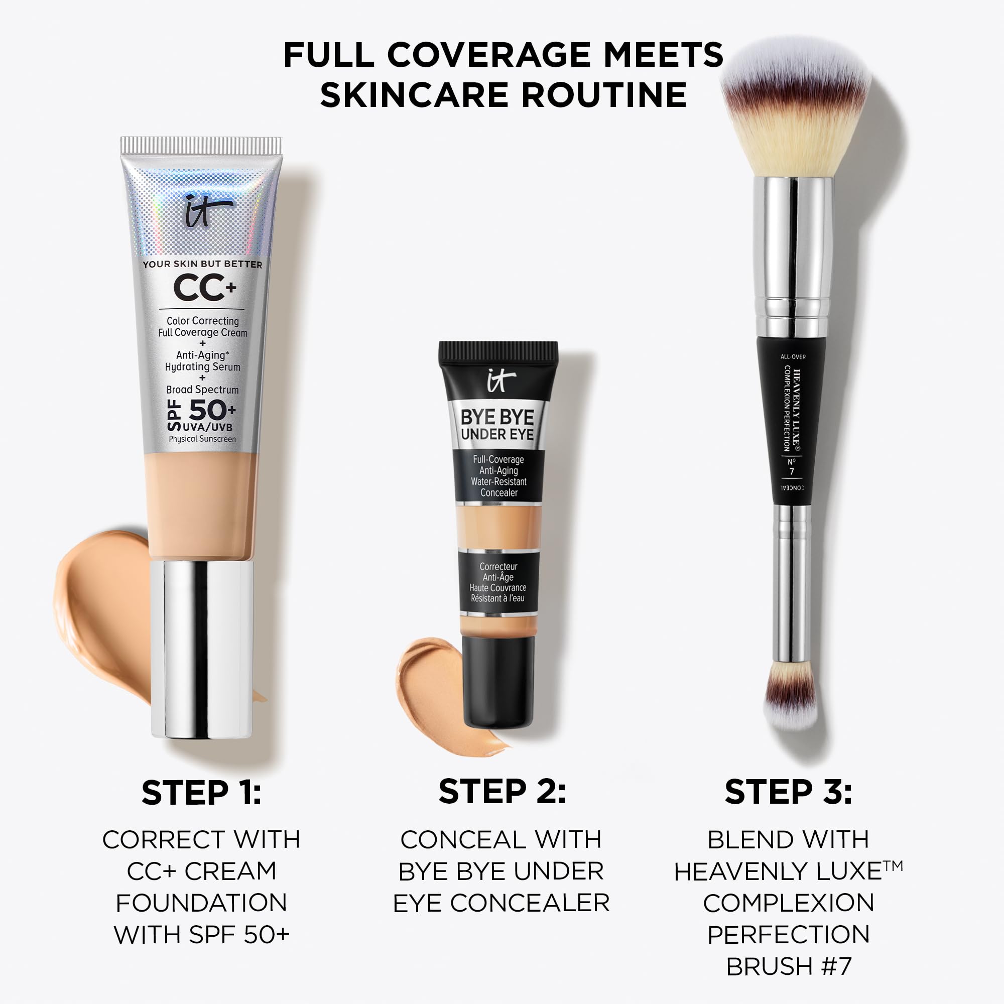 IT Cosmetics Bye Bye Under Eye Concealer convient pour yeux et visage.