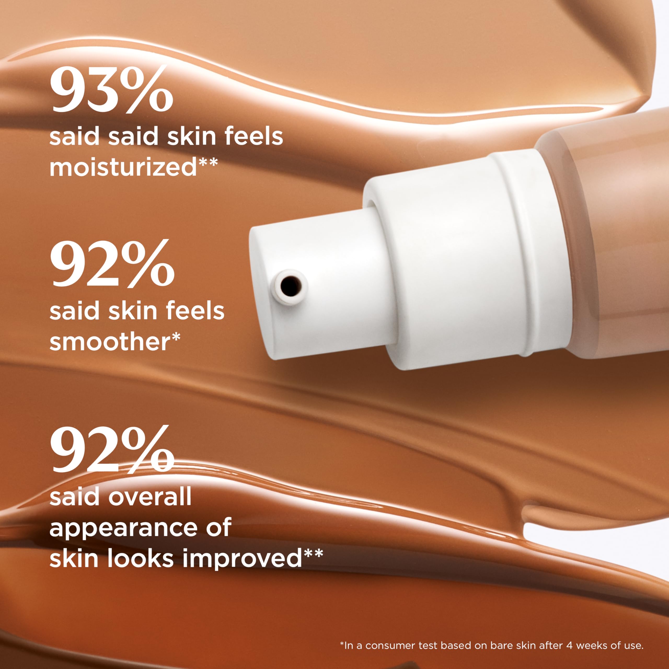 IT Cosmetics CC+ Nude Glow aplicación con 1-2 pumps.
