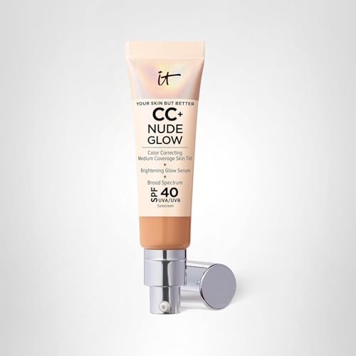 IT Cosmetics CC+ Nude Glow, hidratación duradera para aspecto cómodo todo el día