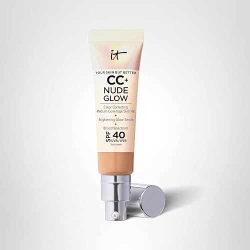 IT Cosmetics CC+ Nude Glow uso diario suave para acabado ligero y duradero