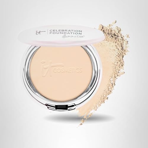Compacto portátil de IT Cosmetics Celebration Foundation Illumination para retoques diarios