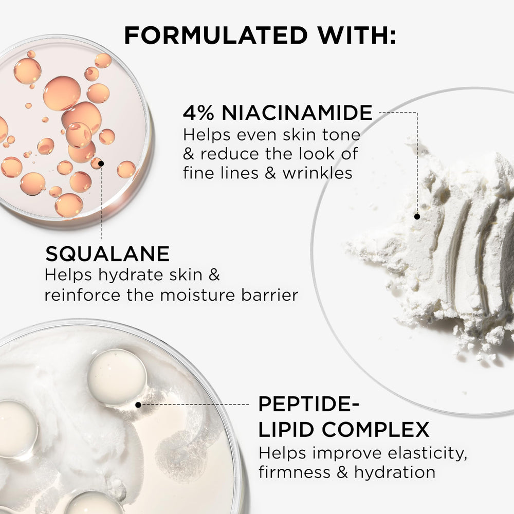 IT Cosmetics complejo péptido-lípido mejora firmeza y elasticidad.