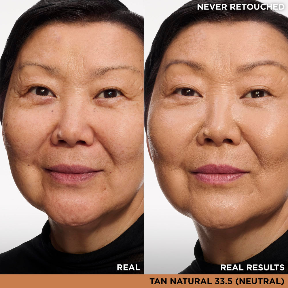Textura cremosa de IT Cosmetics Bye Bye Under Eye Tan Natural que se difumina suavemente.