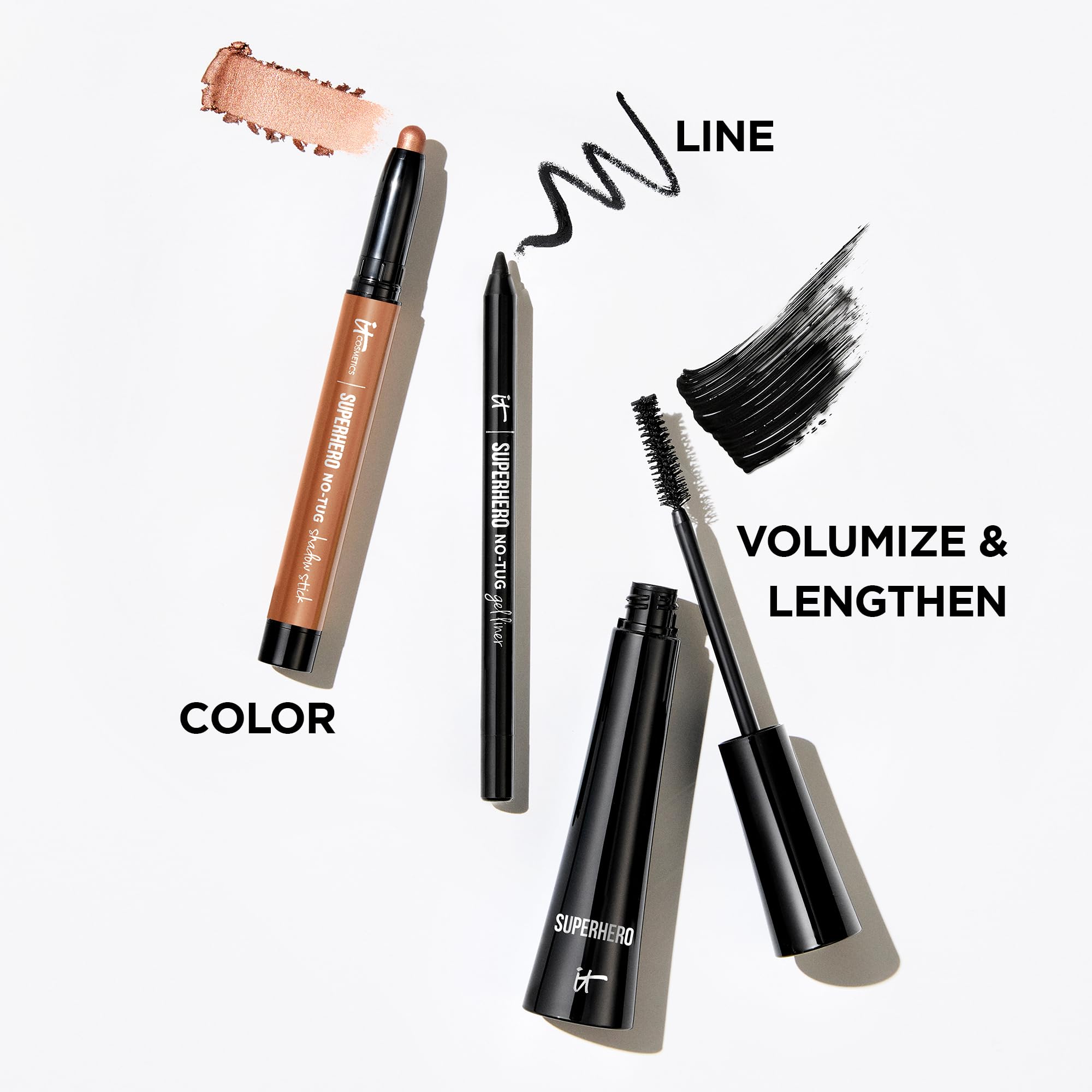 IT Cosmetics Superhero Mascara, resultados visibles de levantamiento y volumen
