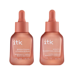 ITK Skincare Sérum Día: botella con Vitamina C para brillo suave.