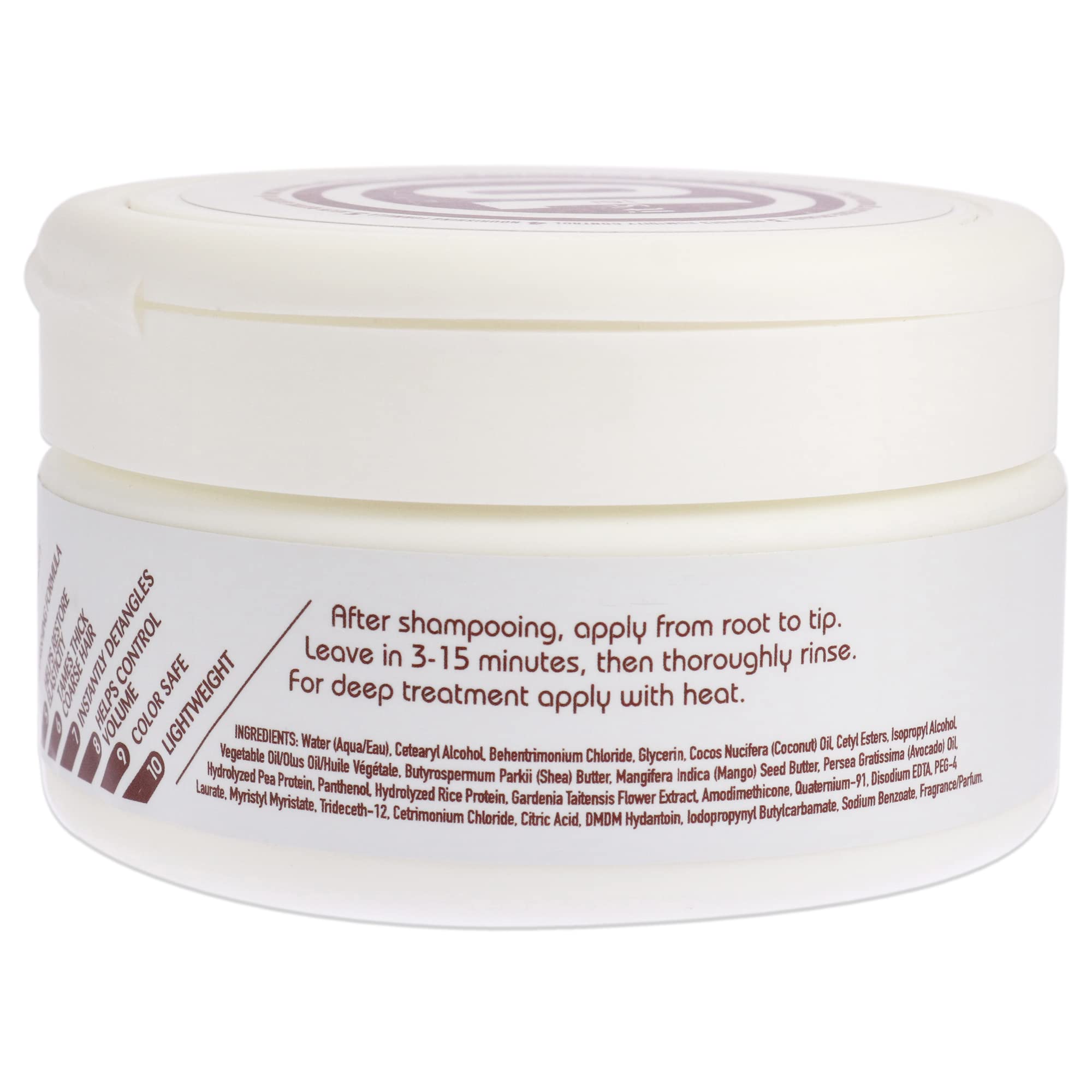 Its A 10 Coily Miracle Mask, textura cremosa, desenreda rizos y aporta brillo.