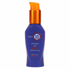 Aceite Milagroso con Queratina de It's a 10 Haircare en botella, protección del calor.