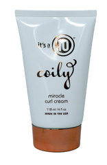 It's a 10 Haircare Coily Miracle Curl Cream botella: hidratación suave para rizos definidos.