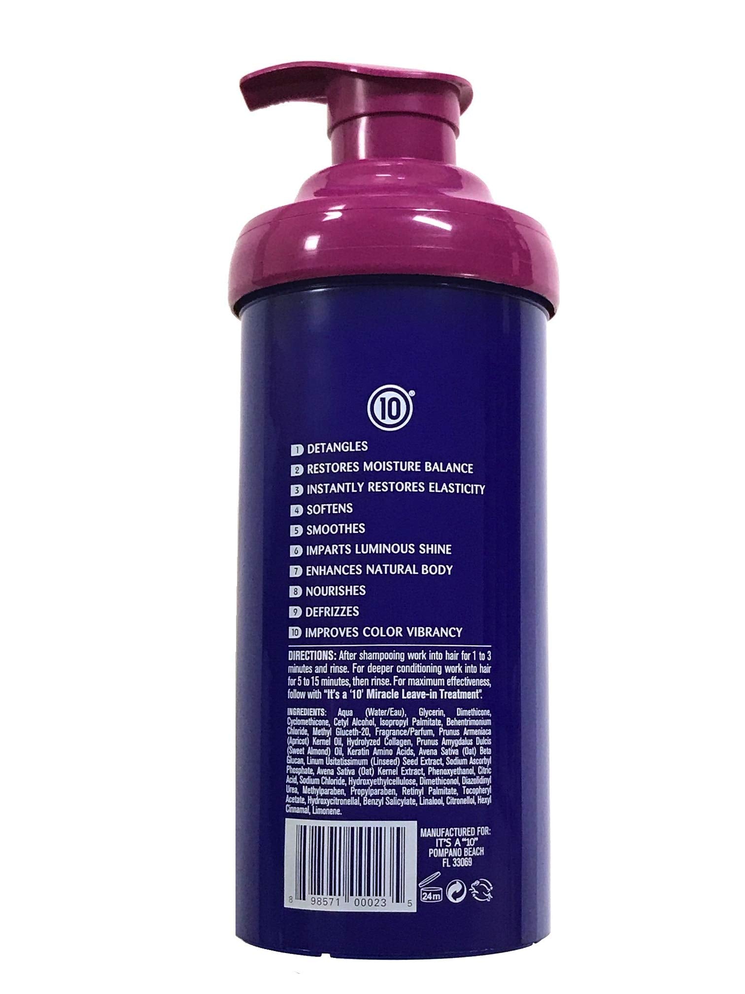 Its a 10 Haircare mascarilla milagro cabellos: aplicación que facilita el peinado y nutrición.