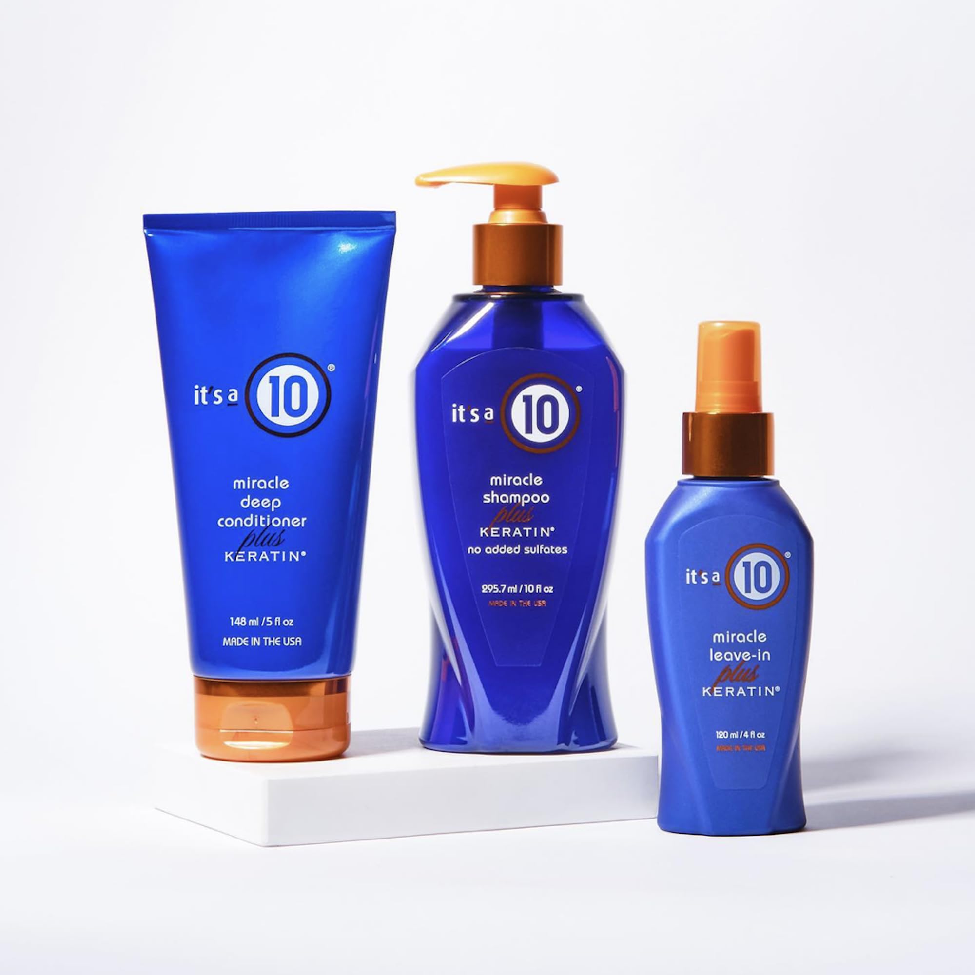 Cabello brillante tras lavado con It's a 10 Haircare Miracle Keratin.