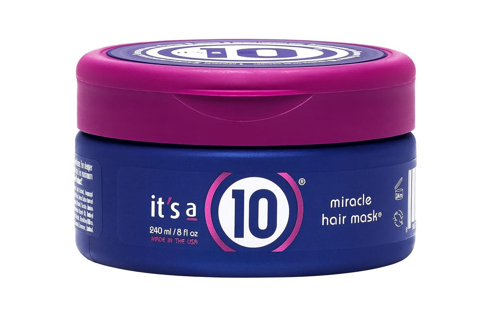 Its A 10 Mascarilla Milagro, botella vertido para brillo suave y desenredado.