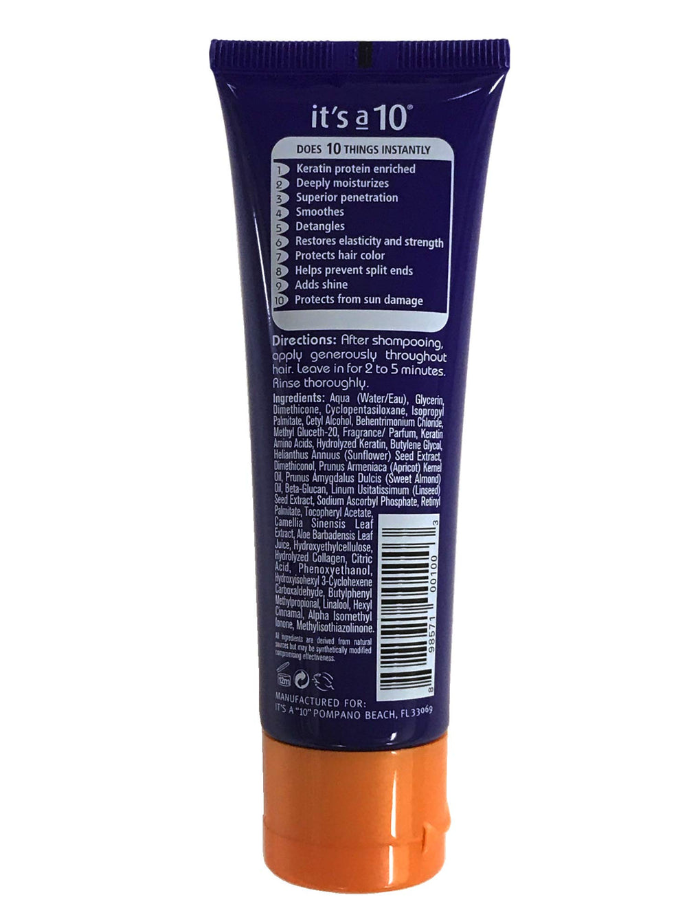 It's A 10 Miracle Deep Conditioner Plus Keratin hair-application showing detangling-ready softness and manageability.