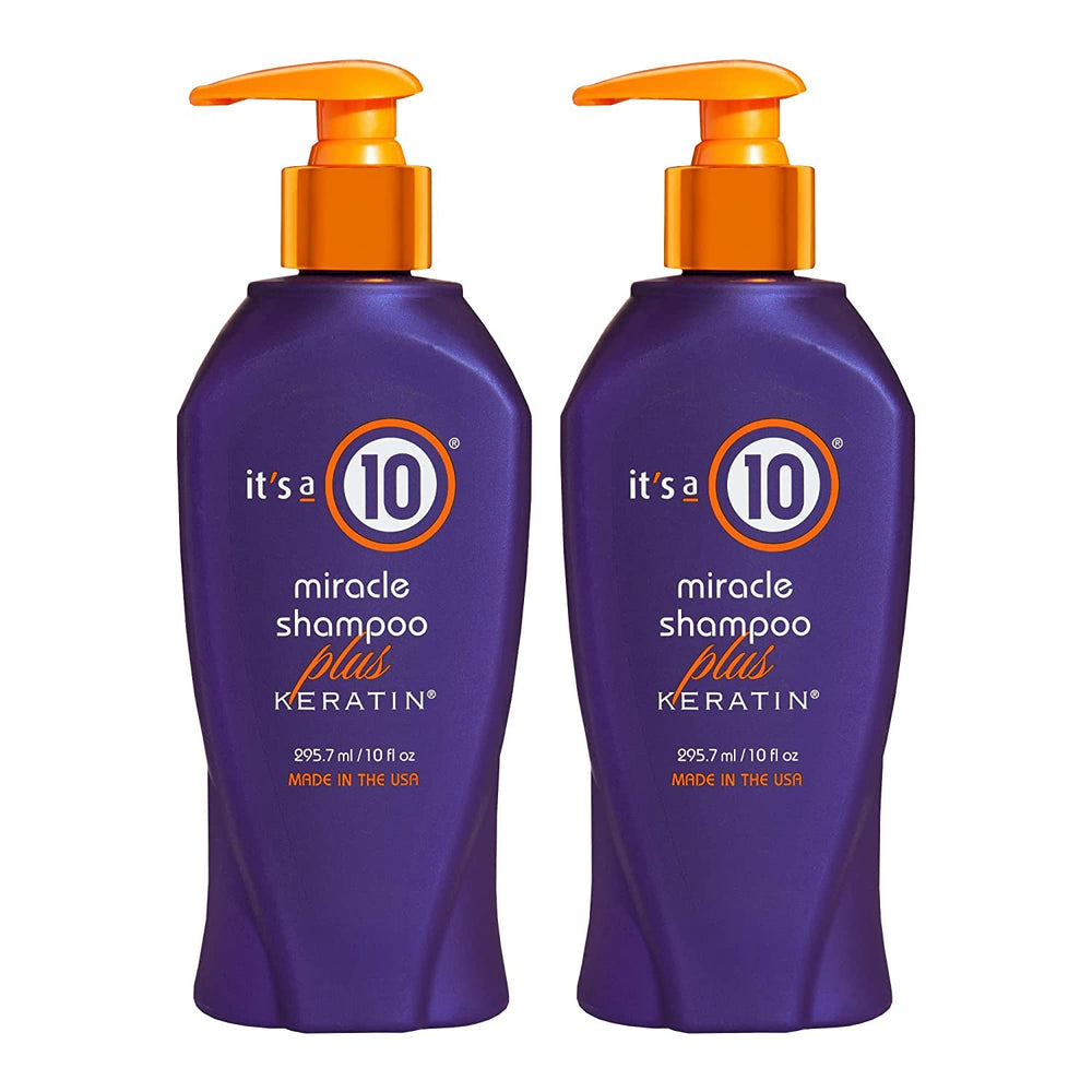 Its A 10 Miracle Shampoo Keratin, botellas: protege del calor y fortalece el cabello al peinar.