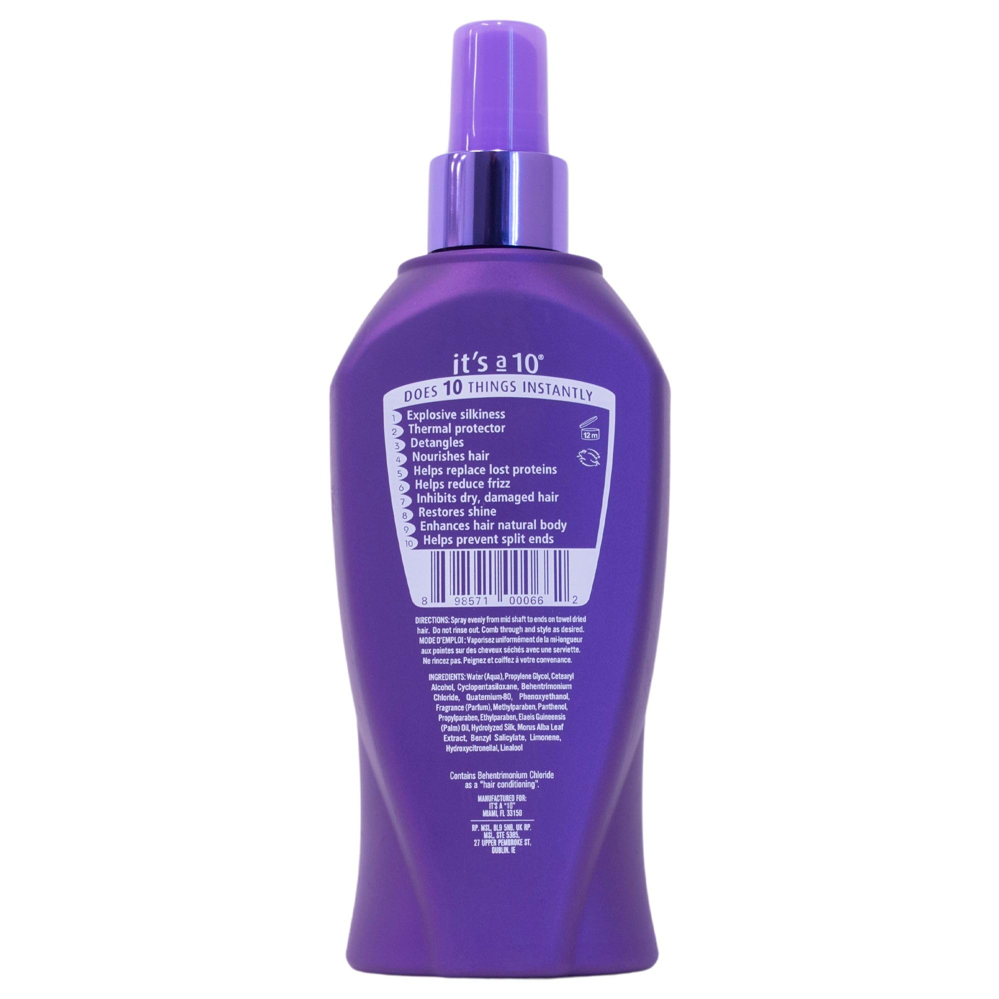 It's A 10 Silk Express Leave-In smooths braids for sleek styling.