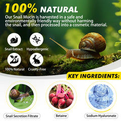 ITSDAWN Snail Mucin 92% application demonstrates gentle massage for absorption.