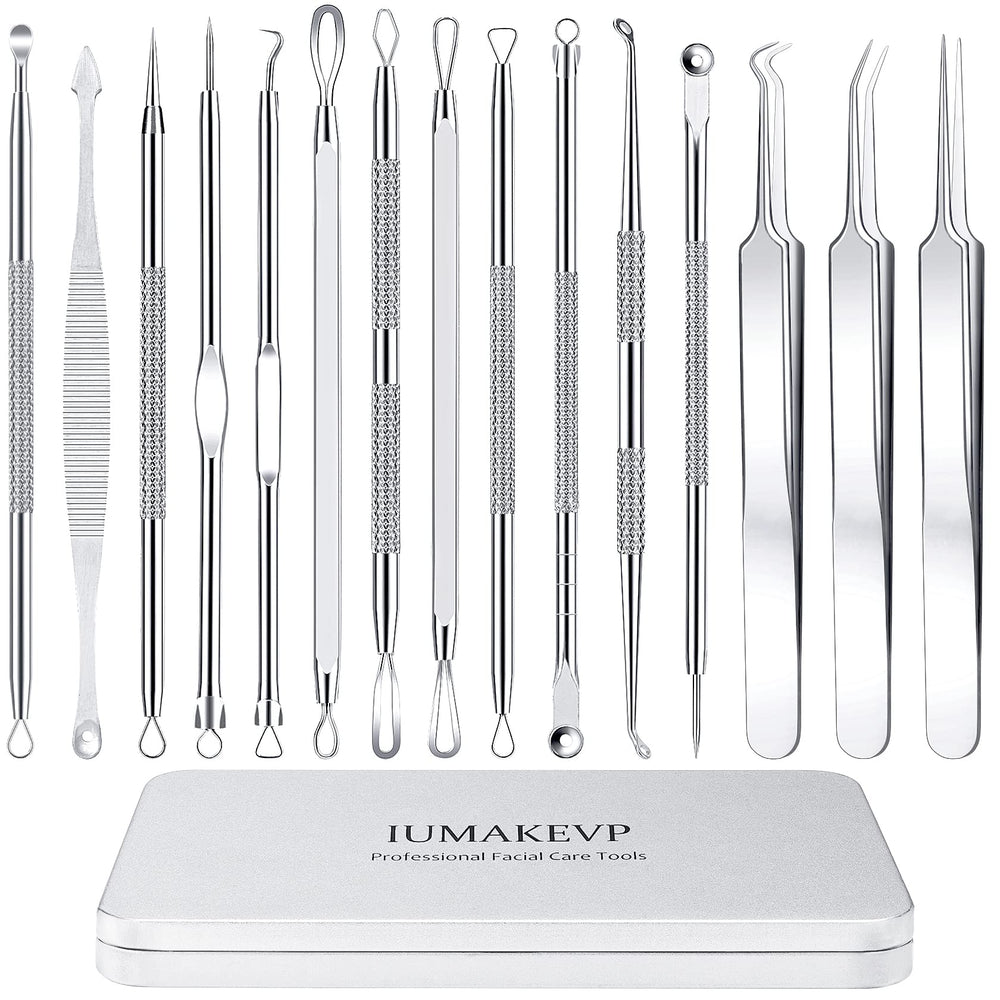 IUMAKEVP kit 15 herramientas para acné, ideal para uso domiciliario