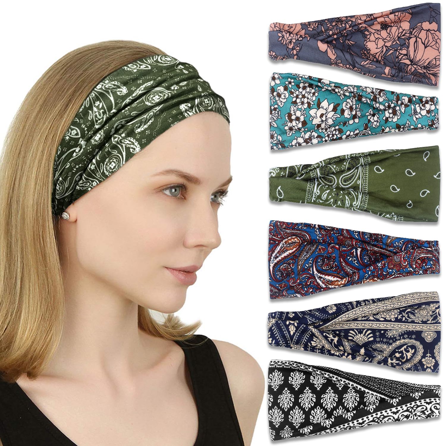 Diadema IVARYSS para mujer, sin deslizamiento durante yoga y cardio.