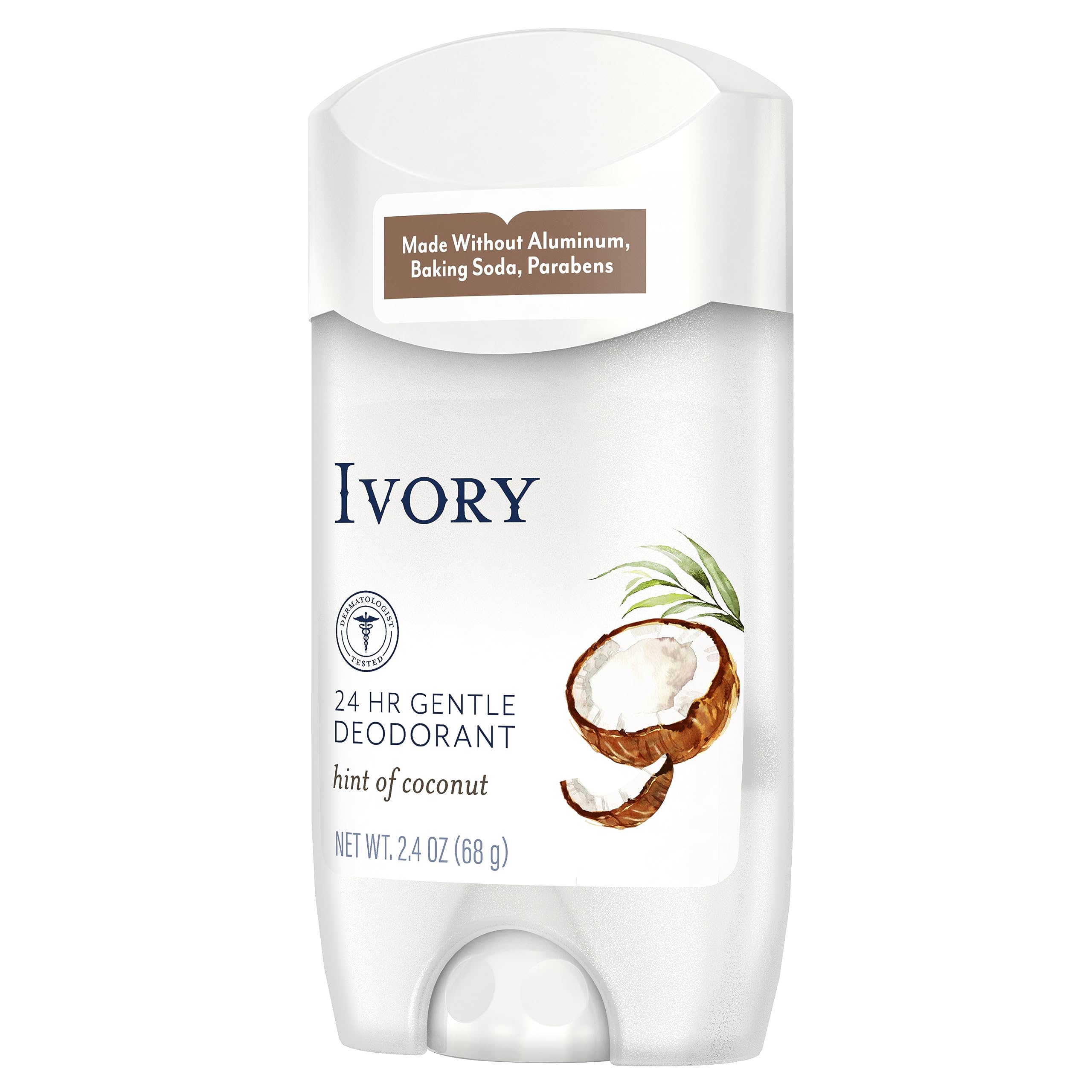 Ivory barra desodorante con aloe, aplicación suave y cómoda.