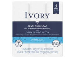 Ivory Jabón Personal en barra de 3.1 oz, ideal para uso diario suave.