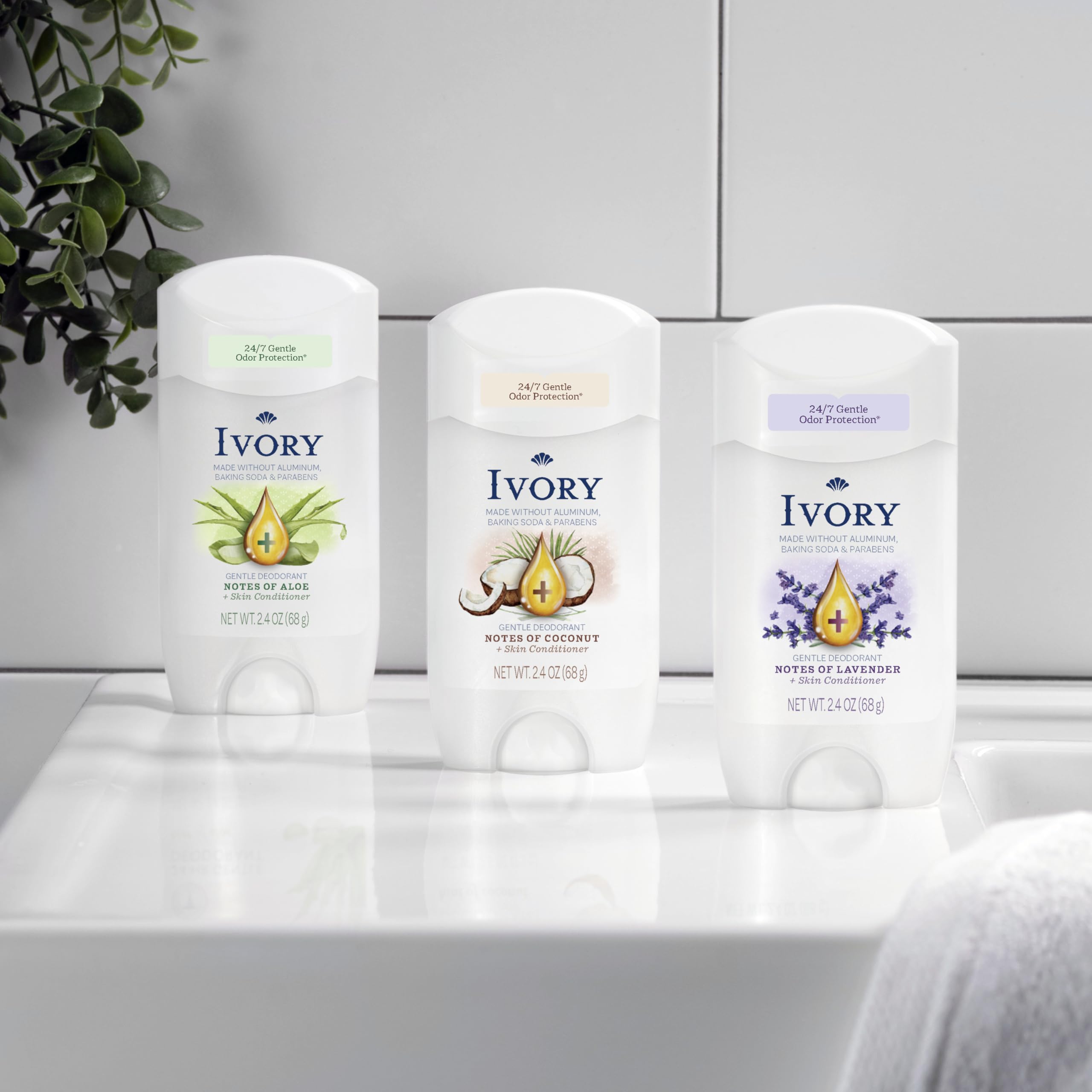 Ivory desodorante envase compacto ideal para bolso o viaje