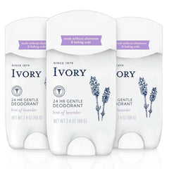 Ivory desodorante lavanda, fragancia suave y protección continua para uso diario