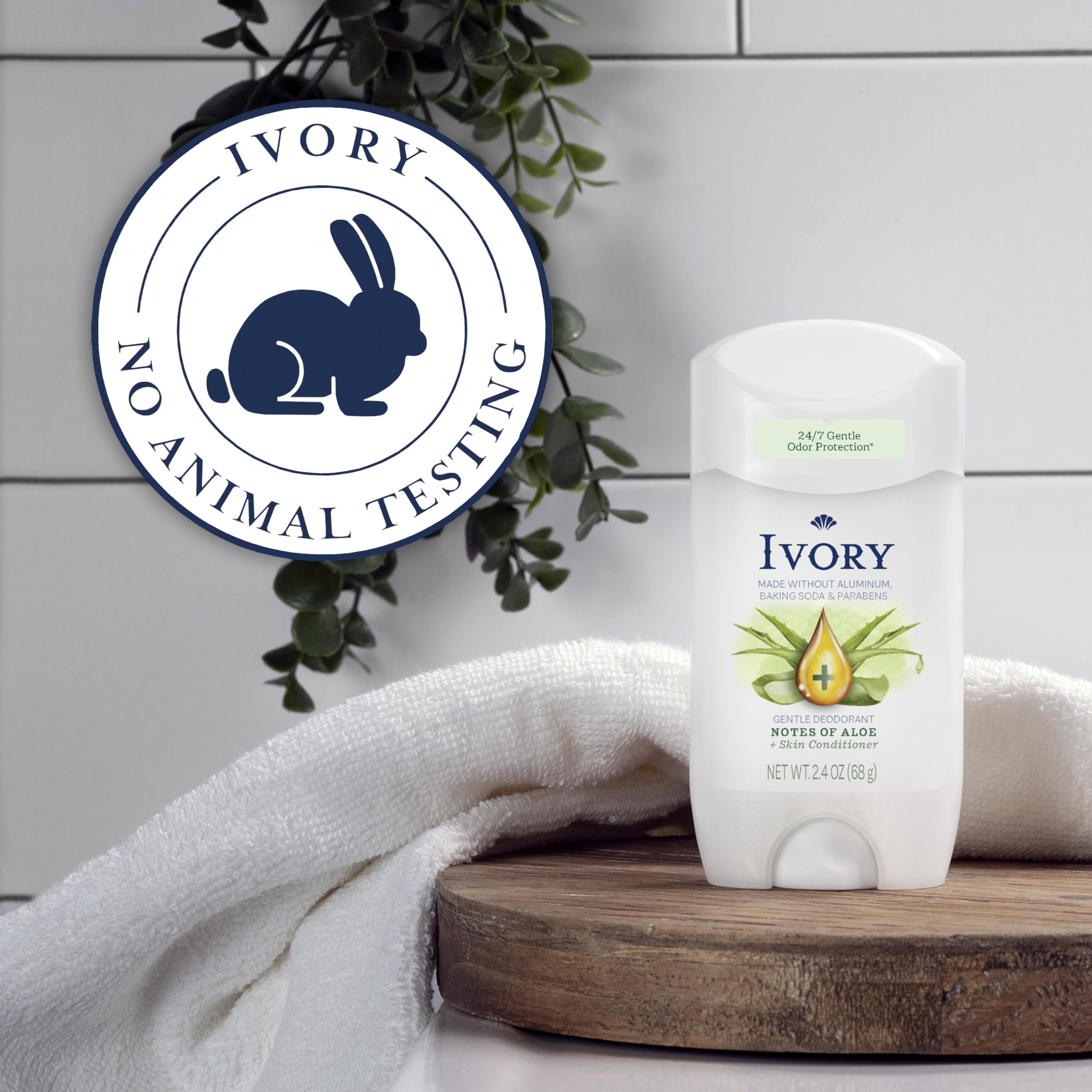 Ivory desodorante con protección basada en plantas para comodidad diaria