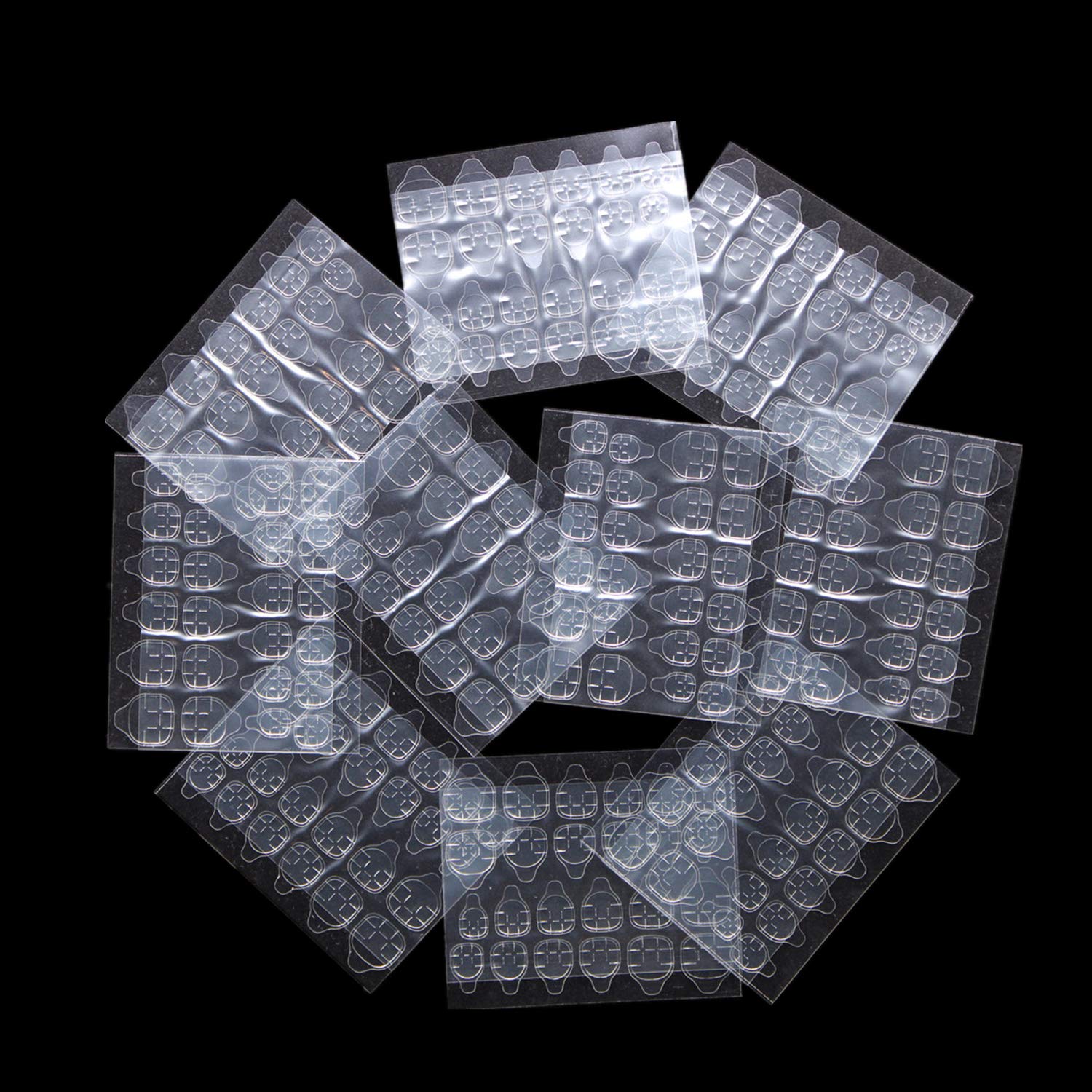 Ivtor adhesivos de gel impermeables de doble cara para uñas postizas con fijación duradera.