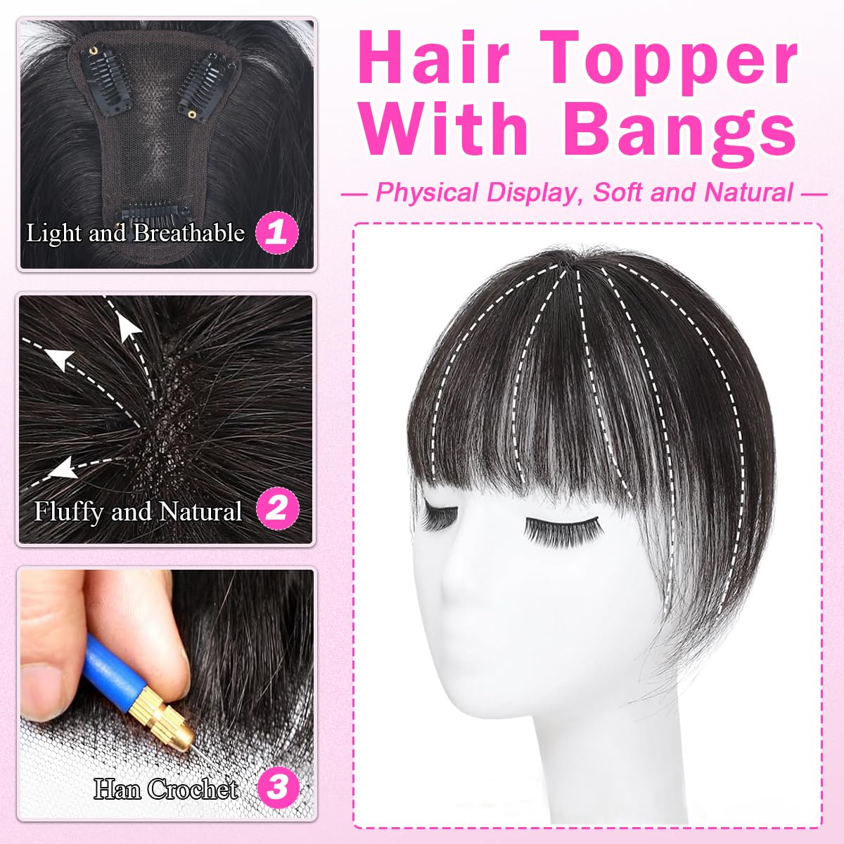 Iwig topper con clips antideslizantes para fijación segura todo el día.