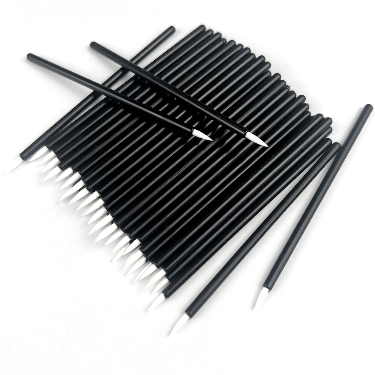 Jaasuee brochas delineador descartables 100 piezas, precisión suave para delinear ojos.