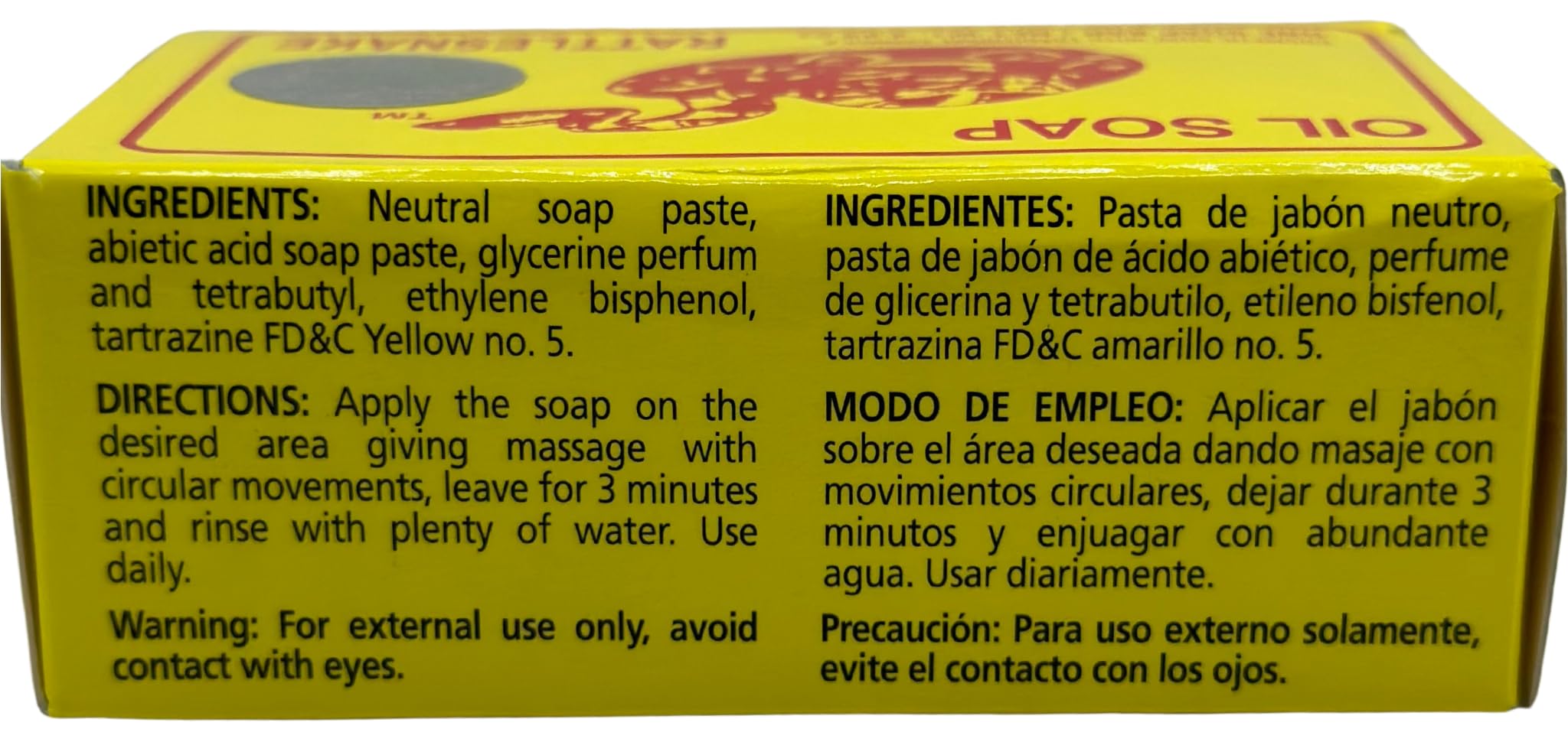 Jabón de Aceite Vibora de Cascabel, textura cremosa para limpieza suave