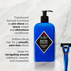 Jack Black Beard Lube: textura transparente que facilita el afeitado sin irritación