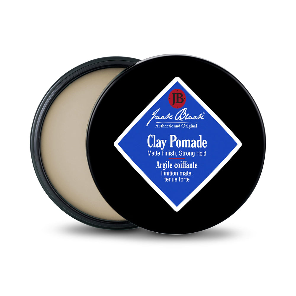 Envase de 77 g de Jack Black Clay Pomade para definición y textura