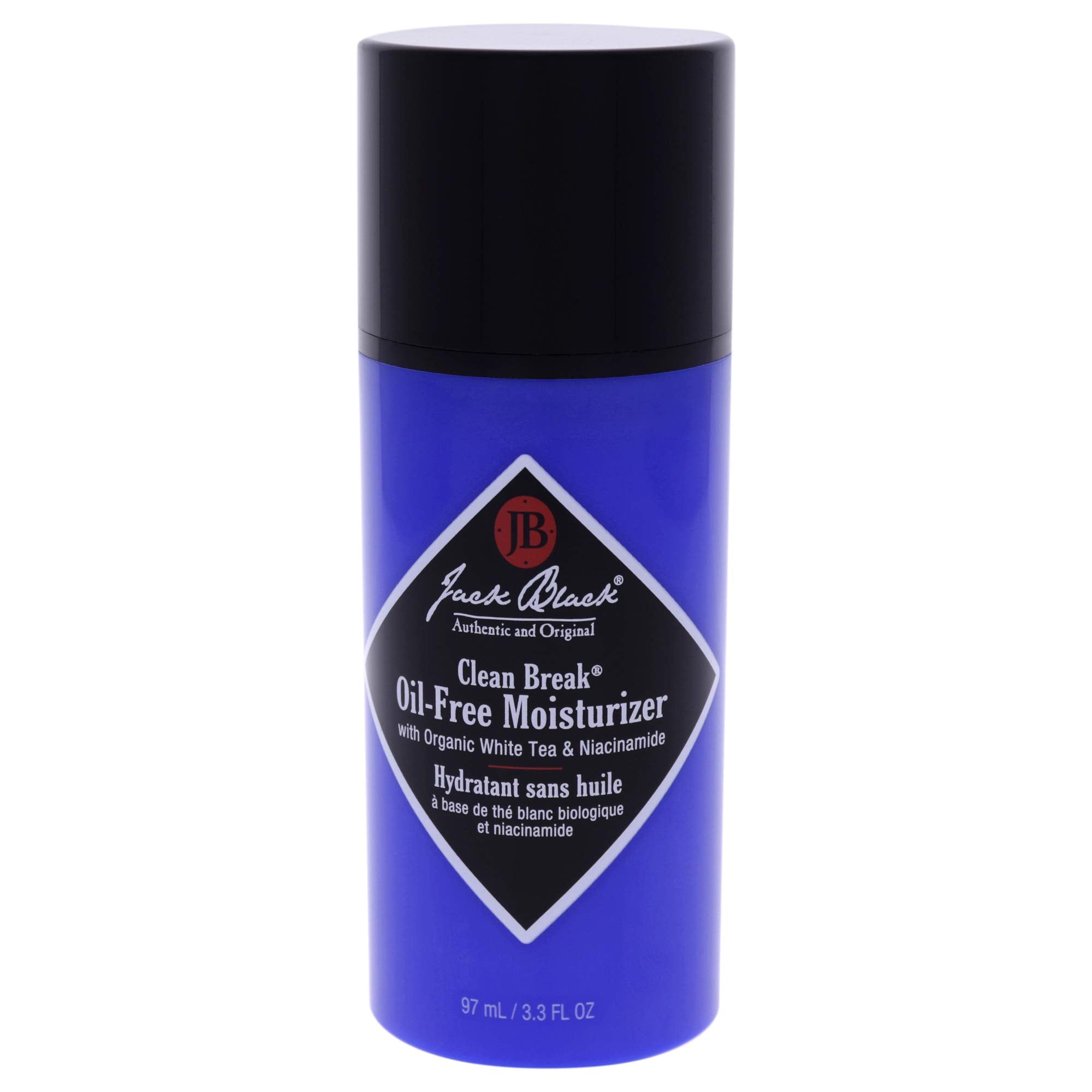 Jack Black Clean Break, bouteille-lotion prête pour routine sans huile.
