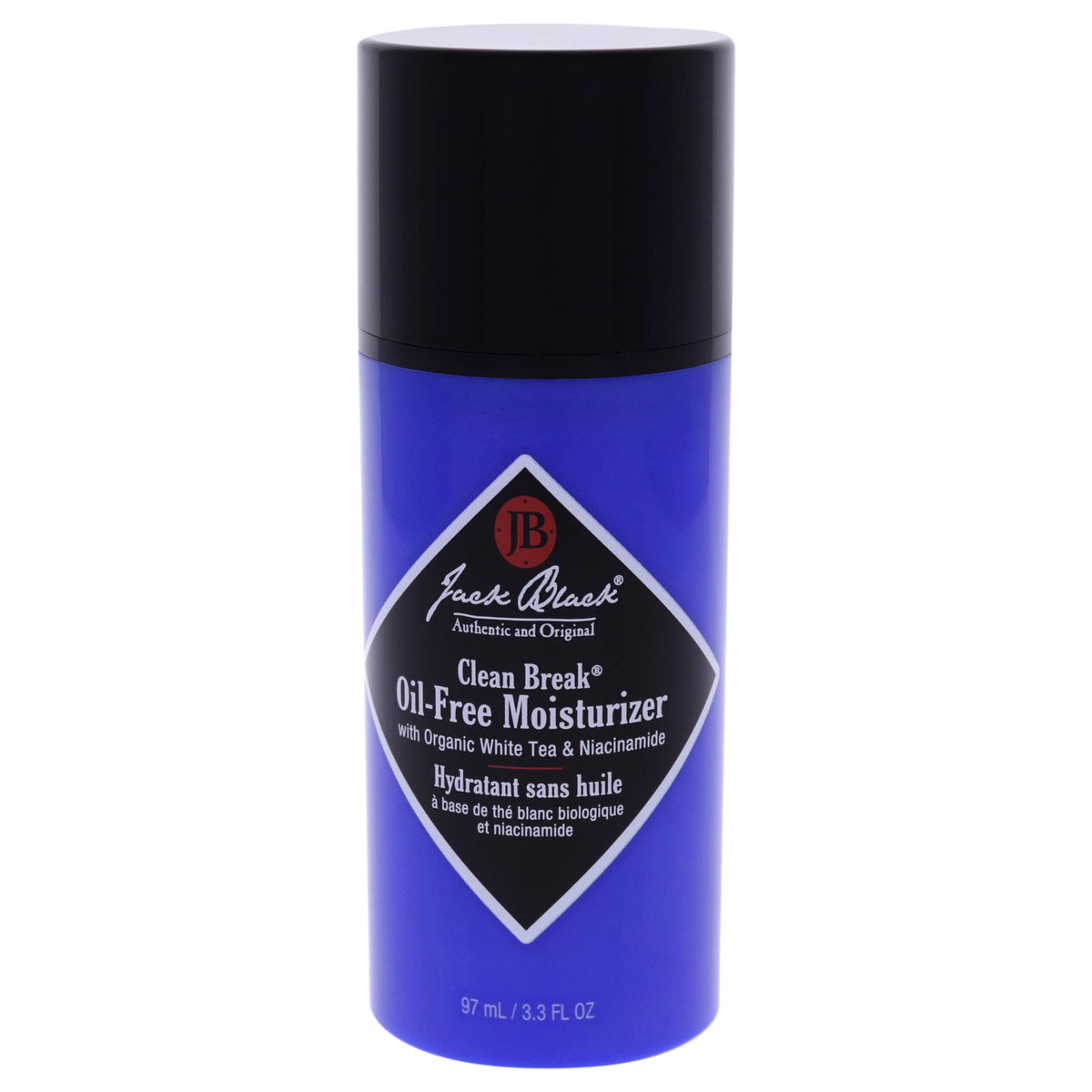 Jack Black Clean Break, bouteille-lotion prête pour routine sans huile.