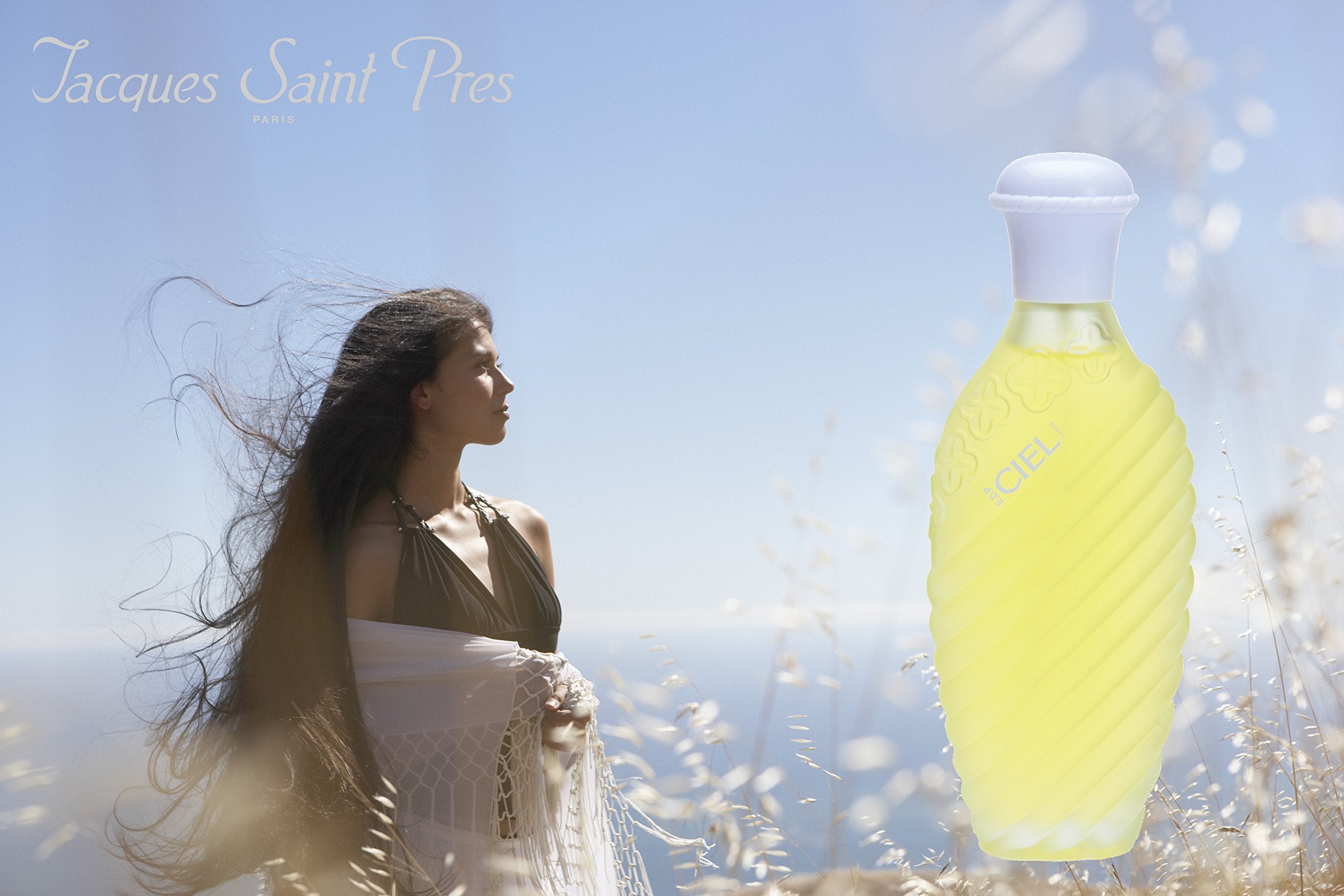 Jacques Saint Pres CIEL: rosa blanca con delicadeza para un perfume sofisticado.