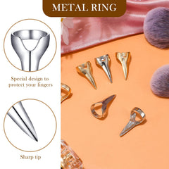 Jadive dedos con anillos redondeados para facilitar la partición del cabello