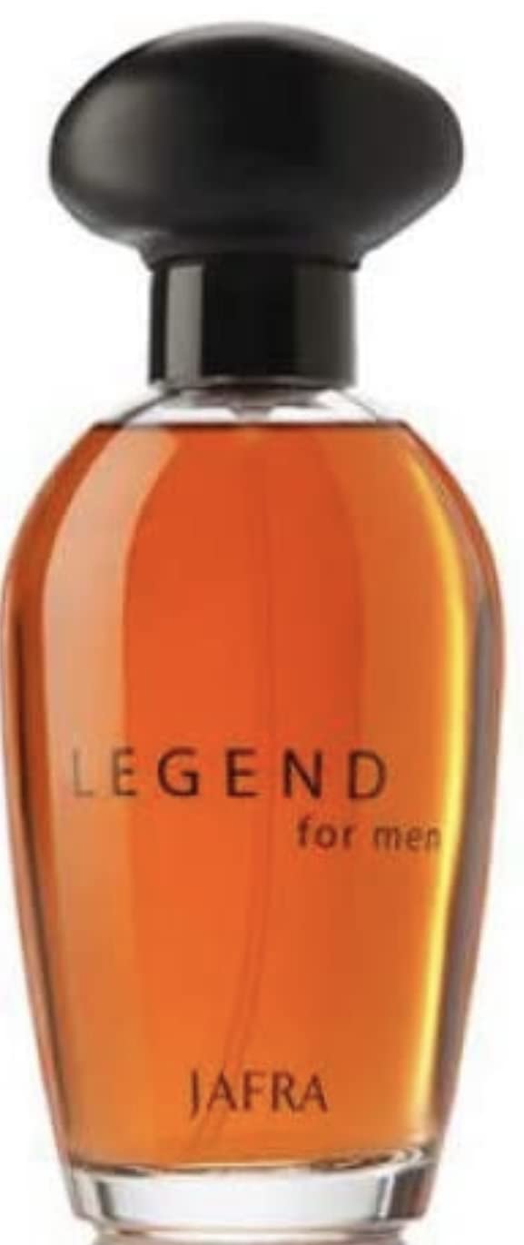Jafra Legend for Men bottle side angle highlighting masculine presence