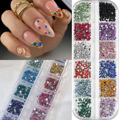 Jaliya piedras mini 2mm uñas destellos para diseños elegantes