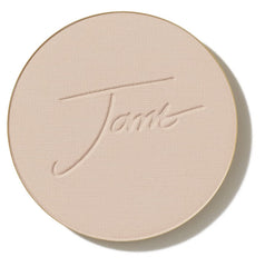 Jane Iredale PurePressed Base, compacto abierto, acabado natural para uso diario.